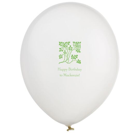 Floral Design Latex Balloons